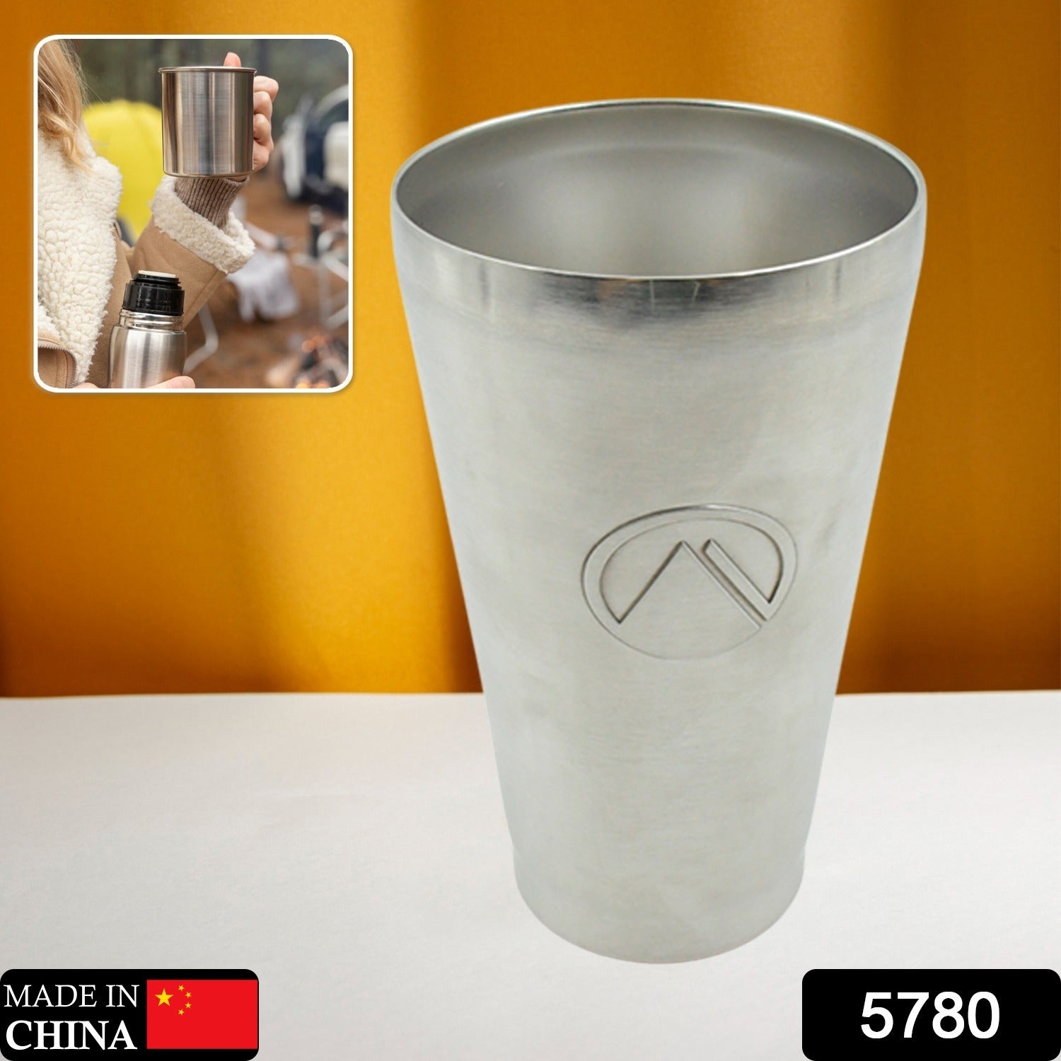 5780 Stainless Steel Vacuum Insulated Travel Mug/ Glass Reusable Water Glass/Serving Unbreakable Drinking Glasses Plain Design for Everyday Use Drinks Water, Tea Mug, Outdoor, Home, Office (1 Pc) 5780 Stainless Steel Vacuum Insulated Travel Mug/ Glass Reusable Water Glass/Serving Unbreakable Drinking Glasses Plain Design for Everyday Use Drinks Water, Tea Mug, Outdoor, Home, Office (1 Pc)